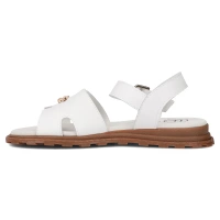 Skórzane sandały Filippo DS7031/25 WH białe