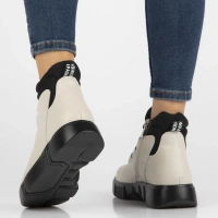 Leather ankle boots Filippo DBT6532/25 BE beige