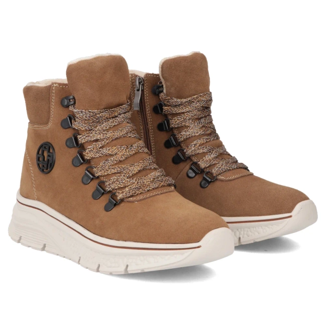 Leather ankle boots Filippo DBT7290/25 BR brown