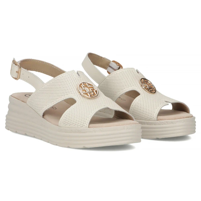 Leather sandals Filippo DS6712/25 BE beige