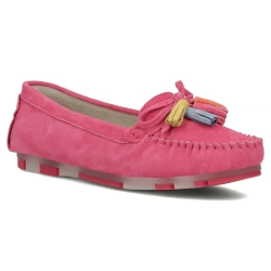 Leather loafers Filippo DP6136/25 FH fuchsia