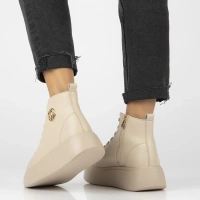 Leather ankle boots DBT6338/25 BE beige
