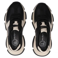 Skórzane sneakersy Filippo DP7113/25 BK czarne