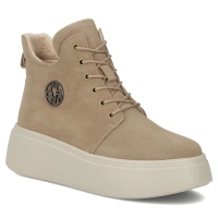 Leather ankle boots Filippo DBT7272/25 BE beige