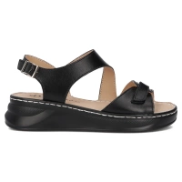 Leather sandals Filippo DS7043/25 BK black