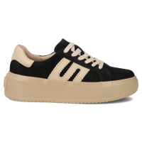 Skórzane sneakersy Filippo DP7173/25 BK czarne