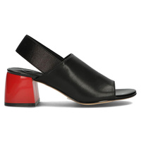 Leather sandals Filippo DS3729/22 BK black
