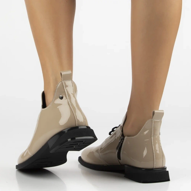 Leather ankle boots Filippo DBT4763/25 BE beige