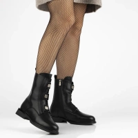 Leather ankle boots Filippo DBT7189/25 BK black