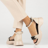 Leather sandals Filippo DS4458/23 BE beige