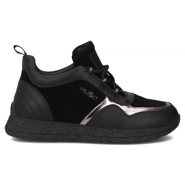 Leather sneakers Filippo DP7406/25 BK black
