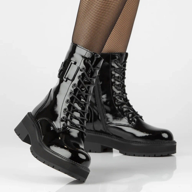 Leather boots Filippo DBT6305/25 BK black