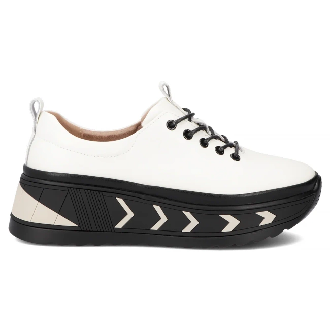 Skórzane sneakersy Filippo DP6427/25 LT BE jasnobeżowe