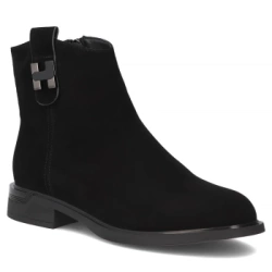 Skórzane botki Filippo DBT7379/25 BK czarne