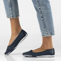 Leather shoes Filippo DP3681/25 NV navy blue