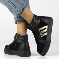 Leather ankle boots Filippo DBT7269/25 BK black