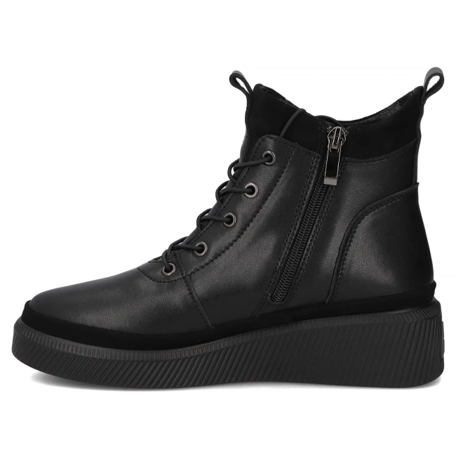 Leather ankle boots DBT4799/25 BK black
