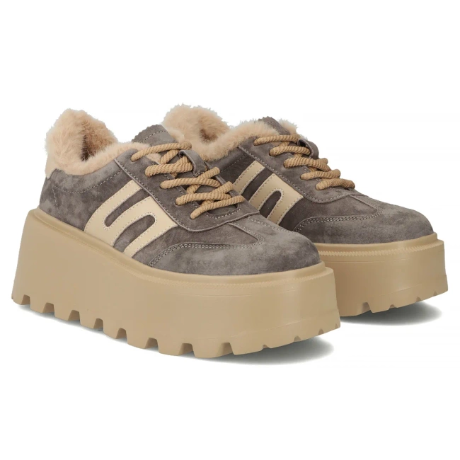 Leather shoes Filippo DP7110/25 TP Taupe