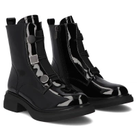Leather ankle boots Filippo DBT7223/25 BK  black