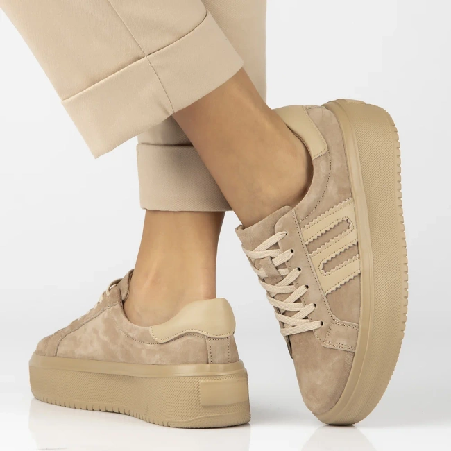 Leather shoes Filippo DP7173/25 BE beige