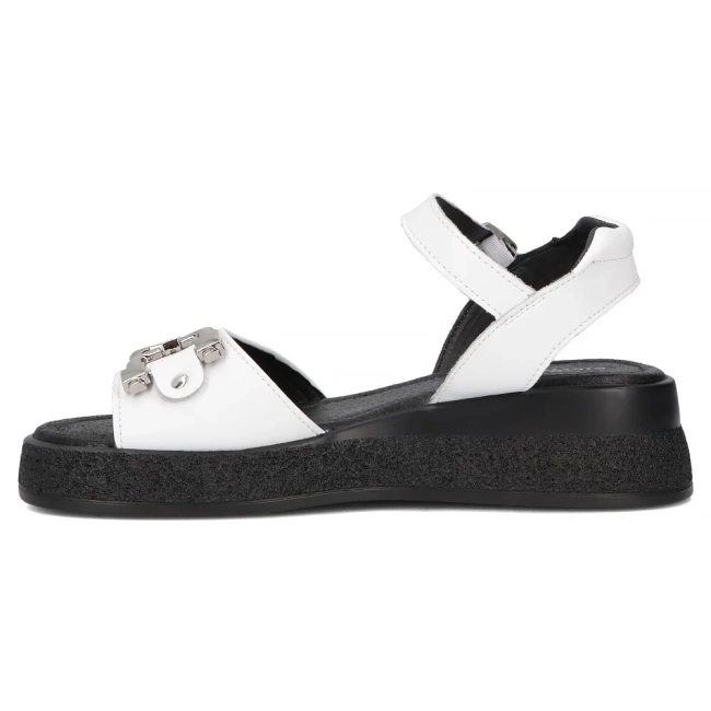 Leather sandals Filippo DS6755/25 WH white