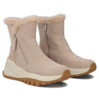 Leather ankle boots Filippo DBT7157/25 BE beige