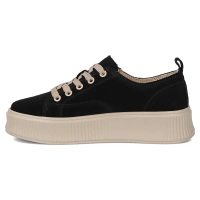 Leather sneakers Filippo DP6122/26 BK BE black
