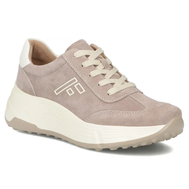 Leather sneakers Filippo DP7496/26 BE beige