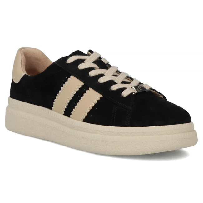 Leather sneakers Filippo DP7499/26 BK black