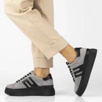 Leather sneakers Filippo DP7175/25 GR grey