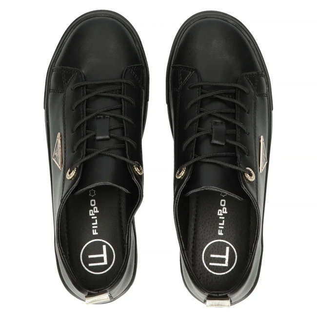 Leather shoes Filippo DP3533/25 BK black