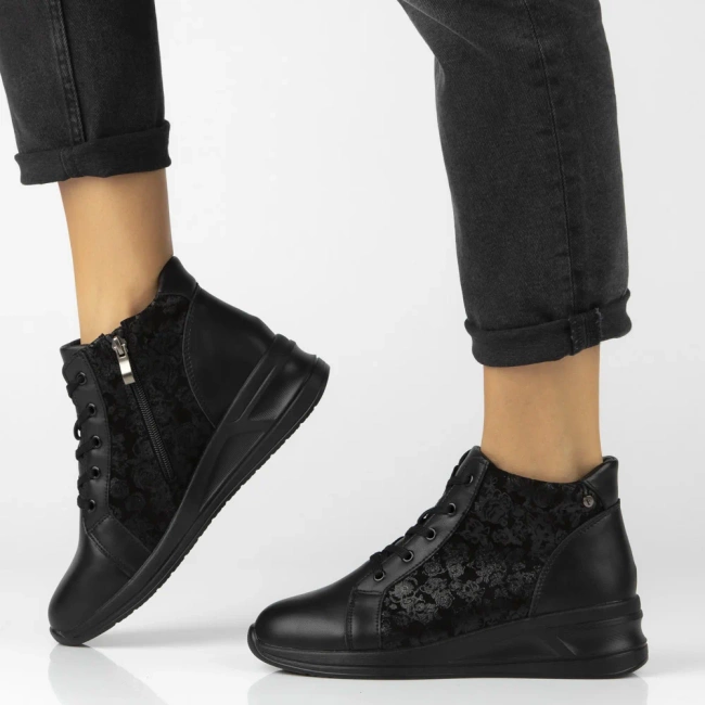 Leather ankle boots Filippo DBT7280/25 BK black