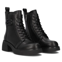Leather ankle boots DBT6550/24 BK black