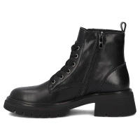Skórzane botki na obcasie Filippo DBT7422/25 BK czarne