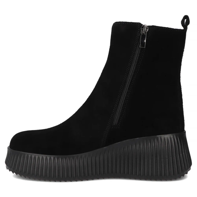 Leather ankle boots Filippo DBT6392/25 BK black