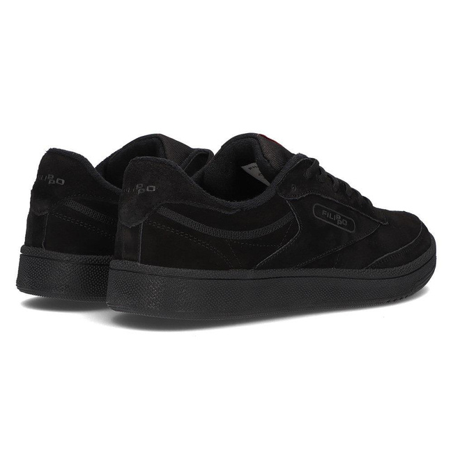 Skórzane buty Filippo MSP2123/22 BK czarne