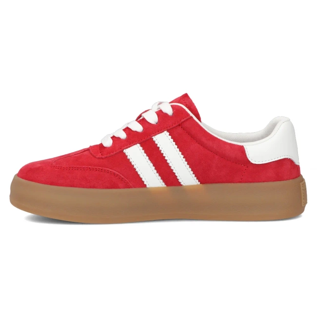 Leather sneakers Filippo DP6764/25 RD red