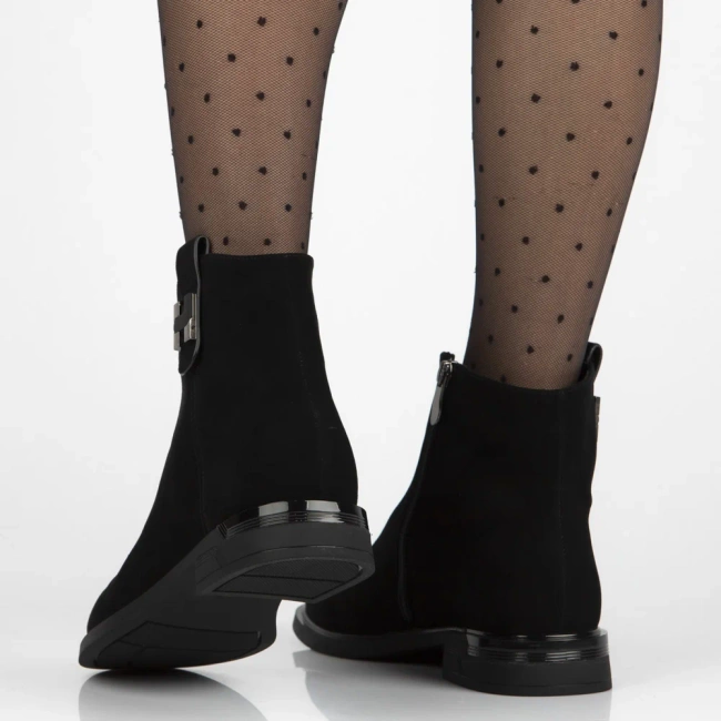 Leather ankle boots Filippo DBT7379/25 BK black