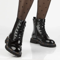 Leather ankle boots Filippo DBT7428/25 BK L black