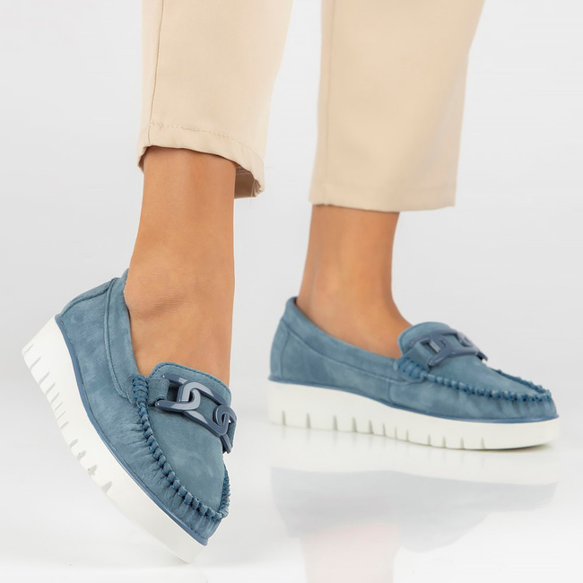 Leather loafers Filippo DP3334/23 NV navy