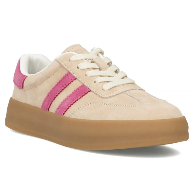 Leather sneakers Filippo DP6764/25 KH OK khaki