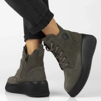 Leather ankle boots Filippo DBT7288/25 GR grey