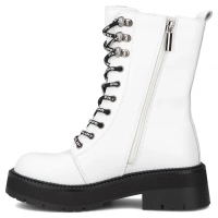 Leather ankle boots Filippo DBT7256/25 WH white