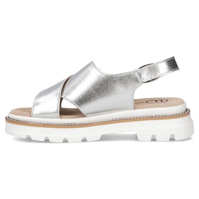 Leather sandals Filippo DS7047/25 SI silver