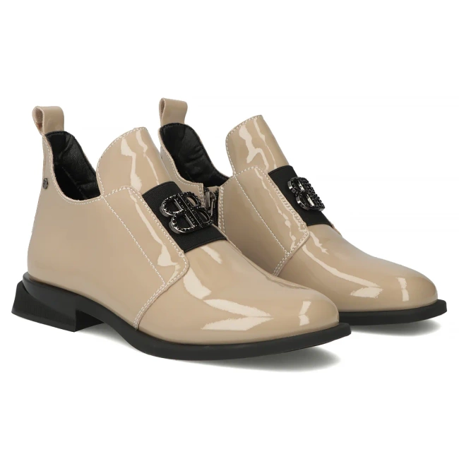 Leather ankle boots Filippo DBT4763/25 BE beige