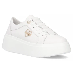 Leather sneakers Filippo DP6058/25 WH H white