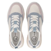 Skórzane sneakersy Filippo DP6787/25 BE BL beżowo niebieskie