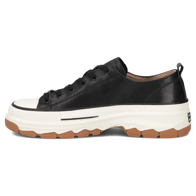 Leather sneakers Filippo DP7501/26 BK black