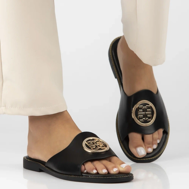 Klapki Filippo DK6908/25 BK czarne 