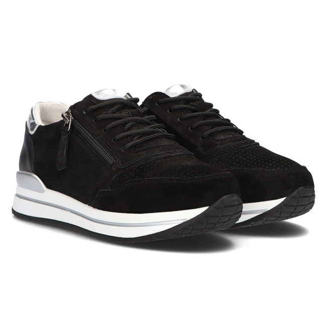 Skórzane Sneakersy Filippo DP2049/21 BK czarne